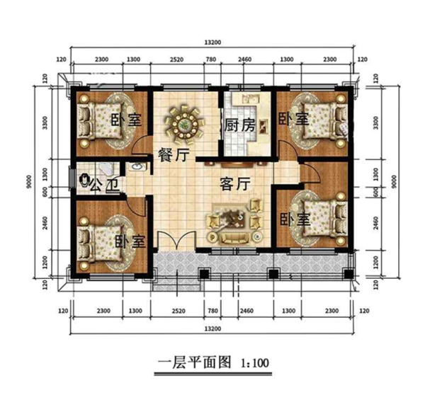 一層130平米鋼結(jié)構(gòu)住宅