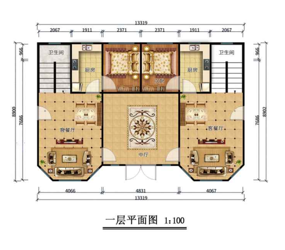 230平米歐式二層輕鋼別墅