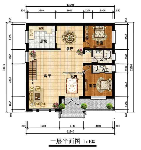 二層310平米輕鋼龍骨別墅