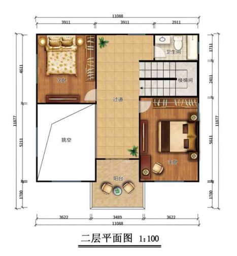 二層120平米鋼結(jié)構(gòu)別墅房屋