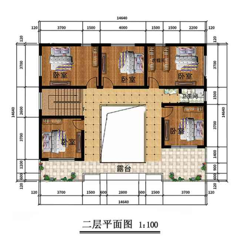 二層240平米中式風(fēng)格輕鋼別墅