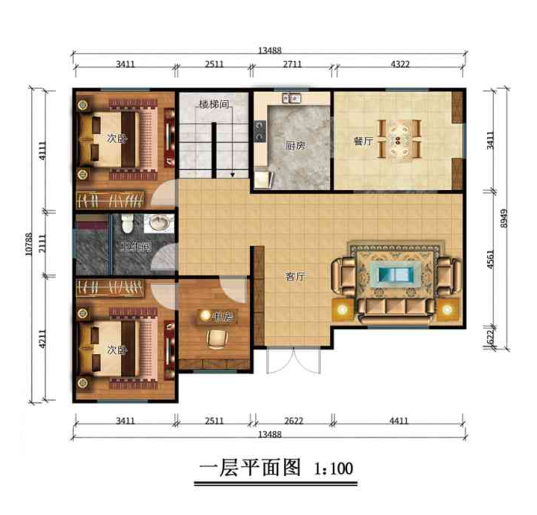 二層260平米裝配式輕鋼建筑