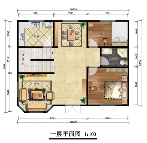 180平米二層歐式輕鋼別墅