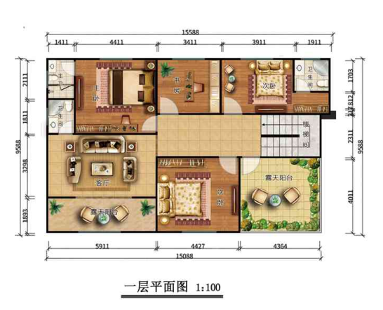 二層270平米裝配式鋼結(jié)構(gòu)農(nóng)房