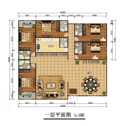 570平米鋼結(jié)構(gòu)二層別墅