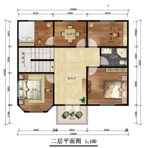 180平米二層歐式輕鋼別墅