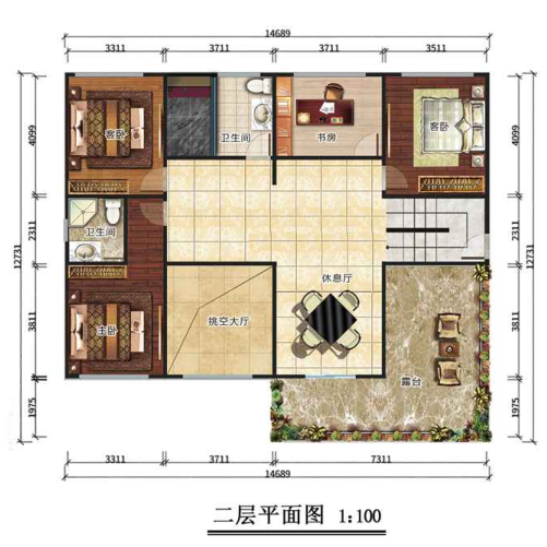 二層372平米歐式風格輕鋼別墅