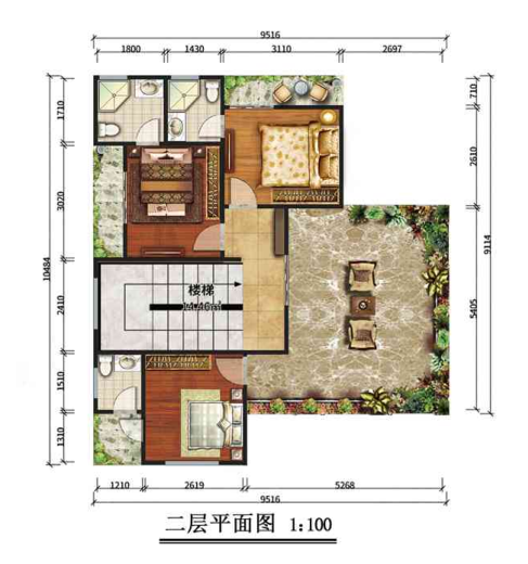 二層142平米歐式輕鋼別墅