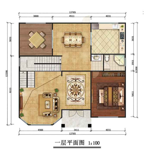 二層280平米歐式輕鋼別墅