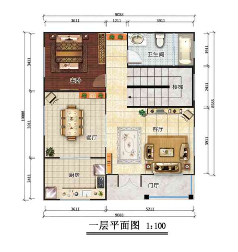 二層188平米歐式風(fēng)格輕鋼別墅房屋