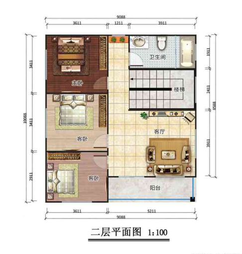 二層188平米歐式風(fēng)格輕鋼別墅房屋