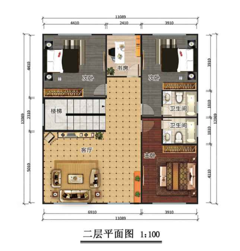 二層288平米歐式輕鋼別墅房屋