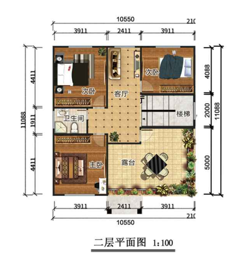 二層227平米歐式輕鋼別墅房屋