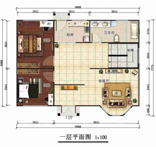 145平米歐式二層輕鋼別墅