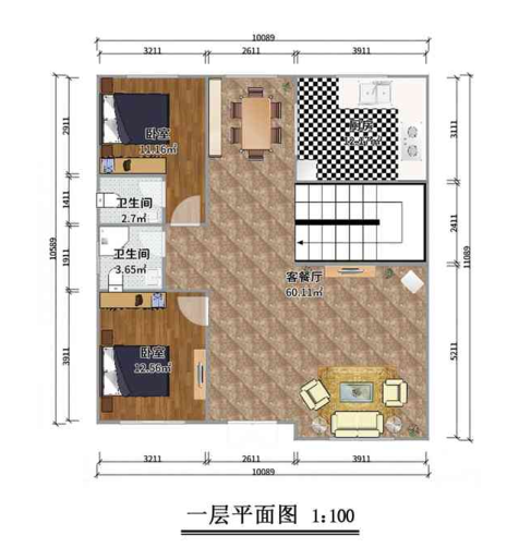 二層246平米歐式輕鋼別墅