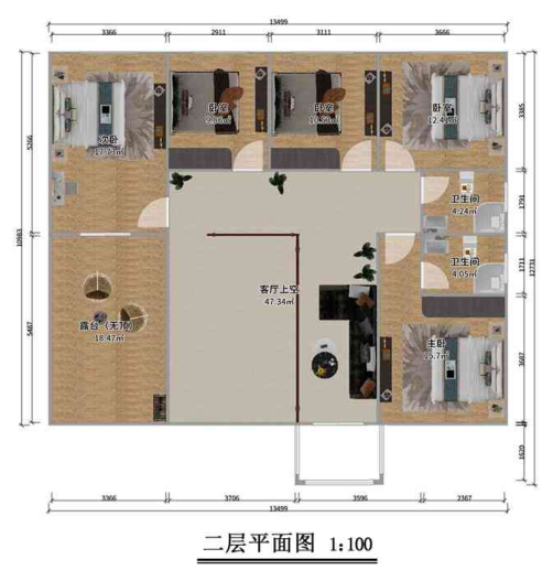 二層300平米歐式輕鋼別墅