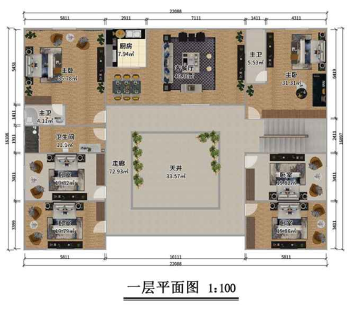 二層295平米中式輕鋼別墅