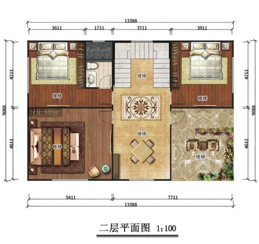 二層284平米歐式輕鋼別墅