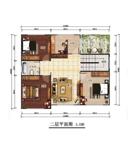 三層346平米歐式輕鋼別墅