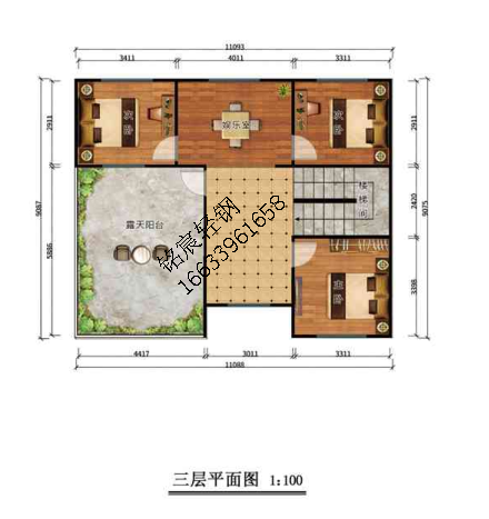 三層285平米歐式輕鋼別墅