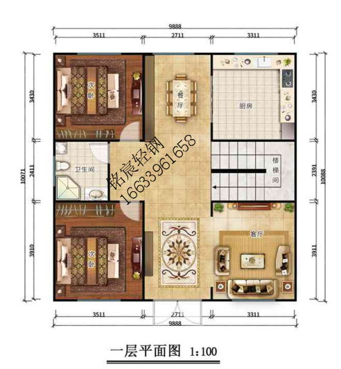 三層295平米歐式輕鋼別墅