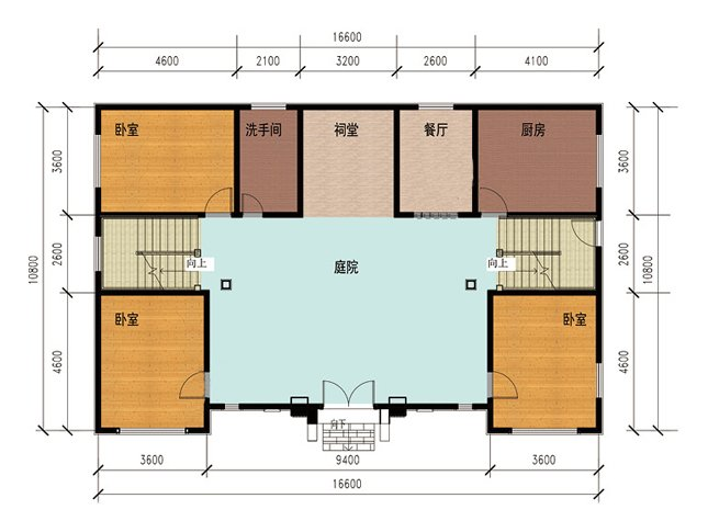 二層中式四合院325平米