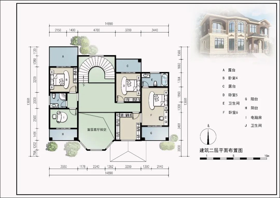 二層407平簡歐式輕鋼別墅房屋