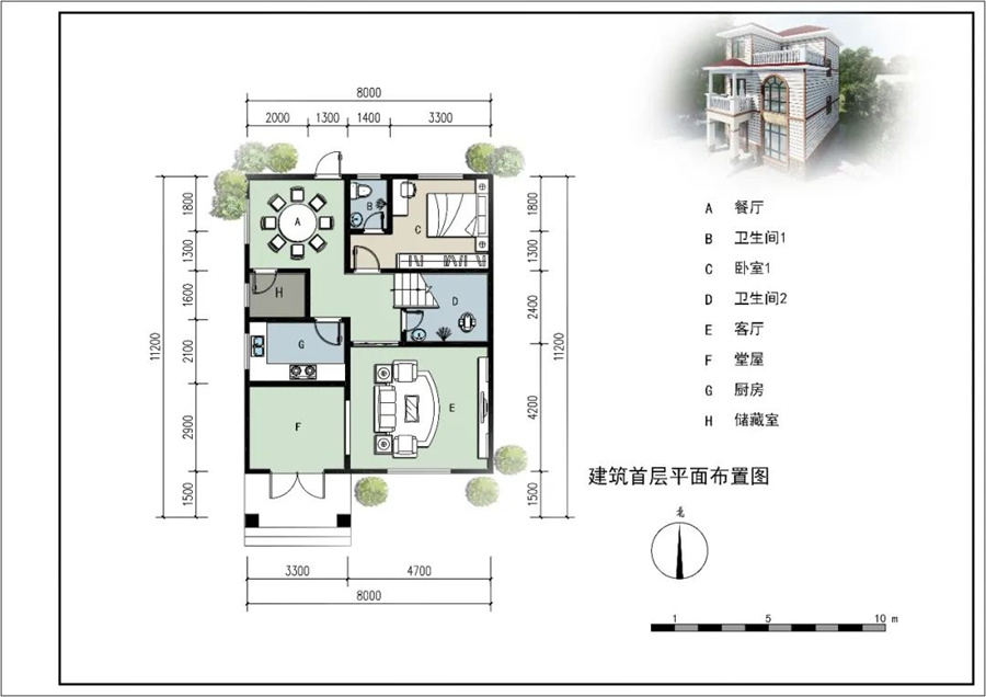 三層268平簡(jiǎn)歐式輕鋼別墅房屋