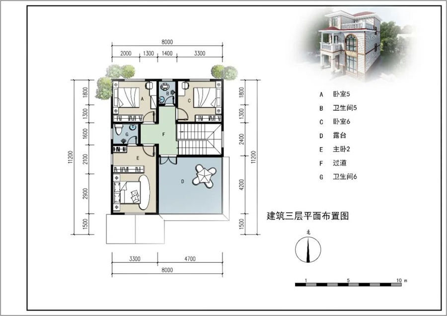 三層268平簡(jiǎn)歐式輕鋼別墅房屋